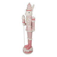Clayre & Eef | Decoratie Konijn Wit Roze 29x25x100 cm | 5PR0146