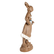 Clayre & Eef | Decoratie Konijn Bruin Wit 18x9x39 cm | 6PR5200