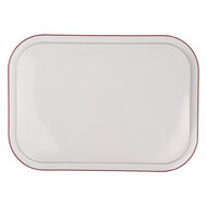 Clayre & Eef | Decoratief Dienblad Rood 40x29x2 cm | 6BL0136