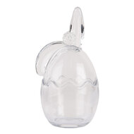 Clayre & Eef | Voorraadpot Deksel Transparant 9x8x17 cm | 6GL4924