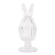 Clayre & Eef | Voorraadpot Deksel Transparant ø 9x22 cm | 6GL4927