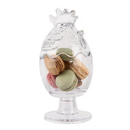 Clayre & Eef | Voorraadpot Deksel Transparant ø 10x22 cm | 6GL4989