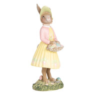 Clayre & Eef | Decoratie Beeld Konijn Beige Geel 5x6x12 cm | 6PR5436