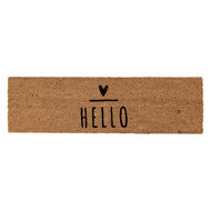 Clayre & Eef | Deurmat Bruin Zwart 75x22x2 cm | BHSMC-1
