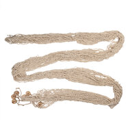 Clayre & Eef | Decoratie visnet Beige 200x400 cm | 66072