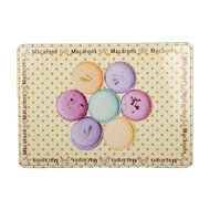 Clayre &amp; Eef | Opbergdoos set van 3 Geel Roze 26x19x9 / 21x16x8 / 14x10x7 cm | 6BL0150