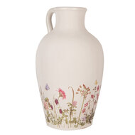 Clayre &amp; Eef | Decoratieve Schenkkan Beige Roze &oslash; 30x50 cm | 6CE1925