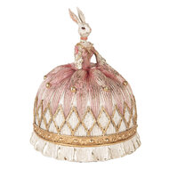 Clayre & Eef | Decoratie Konijn Wit Roze ø 23x28 cm | 6PR5504