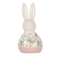 Clayre & Eef | Decoratie Beeld Konijn Wit 9x8x18 cm | 6CE2014
