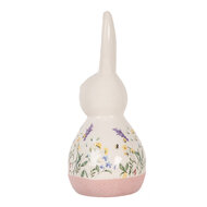 Clayre & Eef | Decoratie Beeld Konijn Wit 9x8x18 cm | 6CE2014