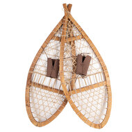 Clayre & Eef | Decoratie Sneeuwschoenen (2) Bruin 106x39x8 cm | 50805