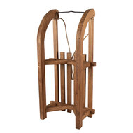 Clayre & Eef | Decoratie Slee Bruin 62x31x20 cm | 5H0717