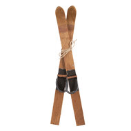 Clayre & Eef | Decoratie ski's (set 2) Bruin 5x3x60 cm | 5H0719