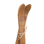 Clayre & Eef | Decoratie ski's (set 2) Bruin 5x3x60 cm | 5H0719