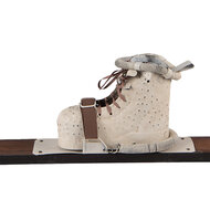 Clayre & Eef | Decoratie ski met schoen Bruin Beige 7x15x140 cm | 5H0723