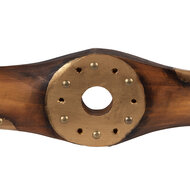 Clayre & Eef | Decoratie Propeller Bruin Goudkleurig 12x3x120 cm | 5H0724