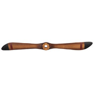 Clayre & Eef | Decoratie Propeller Bruin Zwart 12x3x120 cm | 5H0725