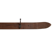 Clayre & Eef | Wandkapstok 4 haken Bruin 170x8x12 cm | 5H0727