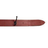 Clayre & Eef | Wandkapstok 4 haken Rood Bruin 172x8x12 cm | 5H0728