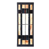 Clayre & Eef | Wandlamp Tiffany Beige Bruin 14x16x40 cm E27/max 1x100W | 5LL-6362