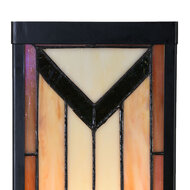Clayre &amp; Eef | Wandlamp Tiffany Beige Bruin 14x16x40 cm E27/max 1x100W | 5LL-6364