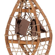 Clayre & Eef | Decoratie Sneeuwschoenen (2) Bruin 55x22x5 cm | 65880