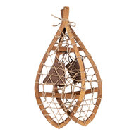 Clayre & Eef | Decoratie Sneeuwschoenen (2) Bruin 55x22x5 cm | 65880