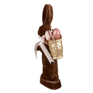 Clayre & Eef | Decoratie Beeld Konijn Bruin 22x9x52 cm | 65917