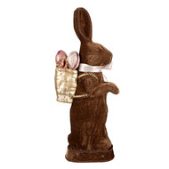 Clayre & Eef | Decoratie Beeld Konijn Bruin 22x9x52 cm | 65917