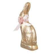 Clayre & Eef | Decoratie Beeld Konijn Goudkleurig 11x5x22 cm | 65919