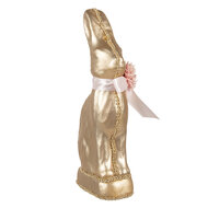 Clayre & Eef | Decoratie Beeld Konijn Goudkleurig 11x5x22 cm | 65919