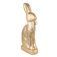 Clayre & Eef | Decoratie Beeld Konijn Goudkleurig 22x8x40 cm | 65920