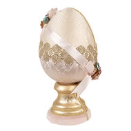 Clayre & Eef | Decoratie Beeld Ei Beige Roze ø 20x38 cm | 65921