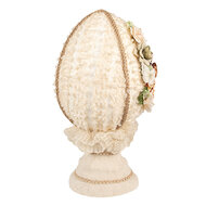 Clayre & Eef | Decoratie Beeld Ei Beige ø 20x39 cm | 65928