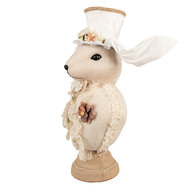 Clayre & Eef | Decoratie Beeld Konijn Beige 24x17x50 cm | 65934