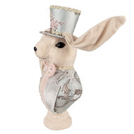 Clayre & Eef | Decoratie Beeld Konijn Beige 18x15x38 cm | 65935