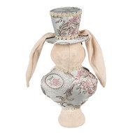 Clayre & Eef | Decoratie Beeld Konijn Beige 18x15x38 cm | 65935
