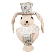 Clayre & Eef | Decoratie Beeld Konijn Beige 18x15x39 cm | 65936