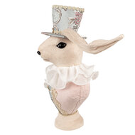 Clayre & Eef | Decoratie Beeld Konijn Beige 18x15x39 cm | 65936
