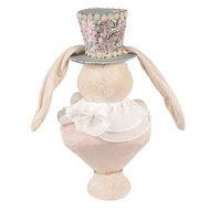 Clayre & Eef | Decoratie Beeld Konijn Beige 18x15x39 cm | 65936
