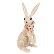 Clayre & Eef | Decoratie Beeld Konijn Beige 25x19x54 cm | 65950