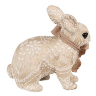Clayre &amp; Eef | Decoratie Beeld Konijn Beige Bruin 26x15x23 cm | 65955