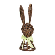 Clayre &amp; Eef | Decoratie Beeld Konijn Bruin 17x17x40 cm | 65964