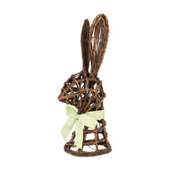 Clayre &amp; Eef | Decoratie Beeld Konijn Bruin 17x17x40 cm | 65964