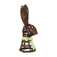 Clayre &amp; Eef | Decoratie Beeld Konijn Bruin 17x17x40 cm | 65964