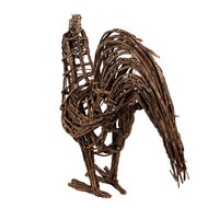 Clayre &amp; Eef | Decoratie Beeld Kip Bruin 34x15x39 cm | 65965