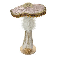 Clayre & Eef | Decoratie Paddenstoel Bruin Goudkleurig ø 26x43 cm | 66168