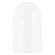 Clayre & Eef | Stolp Transparant Zwart ø 17x40 cm | 6GL5060Z