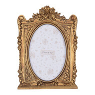 Clayre & Eef | Fotolijst Goudkleurig 16x2x21 cm / 10x15 cm | 2F1209