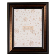 Clayre & Eef | Fotolijst Bruin Zwart 15x2x20 cm / 10x15 cm | 2F1230S